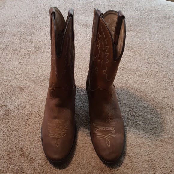 Dan Post Brown Leather Cowboy Boots. Size 6/6.5 - Picture 2 of 8